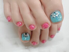 フット★定額・親指アートネイル