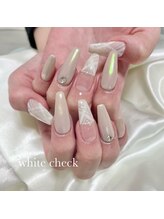 イフネイル(if nail)/◇ホワイトチェック◇