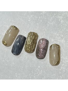 オーク アイラッシュアンドネイル たまプラーザ(OAK)/【MIKI指名デザイン】定額アート