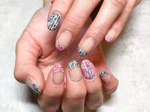 プルメリア(Plumeria)/【ハンド】ミラー×ツイード