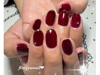 フロージュ ネイル(florjyu nail)/ラメフレンチnail