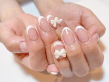 キラネイル アンド アイラッシュ by World Beauty(KIRA)/リボンフレンチ