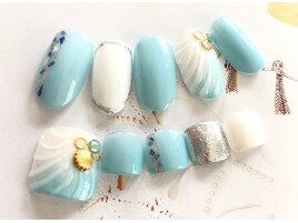 ハンド＆フットお揃いアート