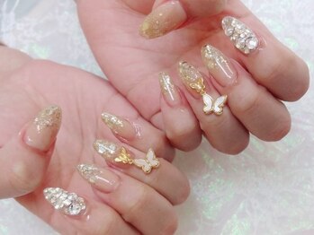 オリジナルラメ キラキラ 蝶々