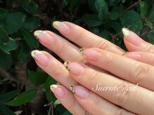 スエルテ ネイルサロン 北千住店/ガラスフレンチネイル ¥8000