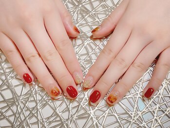 ラルネイル 大宮(Lull. nail)/#秋ネイル #べっ甲ネイル