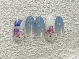 NEW★紫陽花ネイル