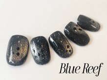 ネイルアンドまつげエクステ ブルーリーフ 四谷三丁目店(Blue Reef)/オバケマグネットネイル