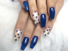 ユニネイル 池袋(Uni Nail)/ネイビーストーンネイル♪