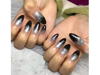 グラデーション×ラメ