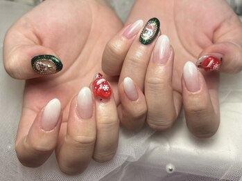 ジョアネイル(JOA Nail)/サンタさん/手袋/冬/クリスマス