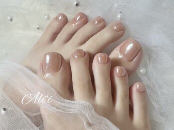 フットネイルもうるつやデザイン