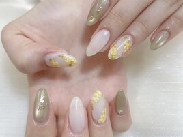 春に人気なフラワーネイル