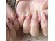 ネイルサロンアンドスクール ミュー(Nail Salon & school mieux)の写真/何度でもオフ無料で、２回目以降も通いやすい！フィルイン一層残し/長持ち&取れないパラジェル使用でモチ◎