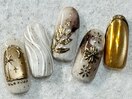 ボタニカルネイル　手書きネイル