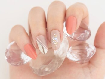 エムスラッシュ ソル センター南(M.SLASH SOL)/ワンポイントミラーネイル