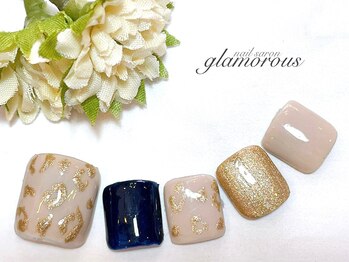 ネイルグラマラス 西新井店/《フットネイル》アニマル柄