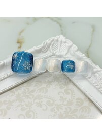 雪の結晶ネイル