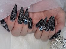 エイト ネイル 渋谷駅前店(eight nail)/ブラックフラッシュネイル