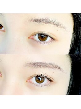 オタマ ラッシュ(Otama lash.)の写真/まつげパーマ+アイブロウ間引きセット(メイク込み)¥7800☆ワックス脱毛なしでも時短で垢抜け眉毛に♪