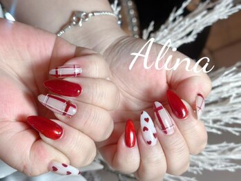 エリナネイルサロン池袋(Alina Nail Salon)/持ち込みハートデザイン