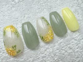 ミモザ◇春ネイル