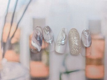 ネイルサロン&スクール ジーナ(GINA)/地層マーブルネイル