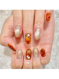 べっ甲ネイル/マグネットネイル