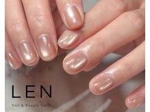 レン(LEN.)/うるプル艶ベージュネイル 