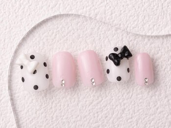 アイネイルズ 大宮店(I nails)/ドットリボン
