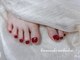 キラメキネイルサロン(Kirameki nail salon)の写真/きれいめワンホンが好評★【フットワンカラー¥5500~】角質ケアをセットもおすすめ♪素足に自信を◎