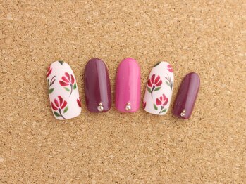 ネイルサロン ブランロール 白金店(Nail Salon Blanl'or)/冬のフラワーネイル