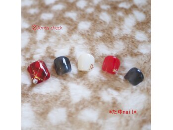 たゆ ネイル(たゆnail)/１２月フットデザイン