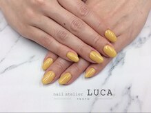 ネイルアトリエルカ(nail atelier LUCA)/W-168 マスタードイエローネイル