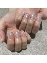 ヴィヴィアンビューティ ネイルアンドアイ Viviean Beauty Nail & Eye/西森 オーロラパウダーネイル