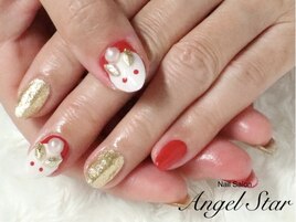 おめでたい干支【ウサギ】ネイル