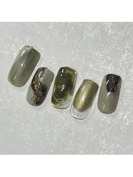 オーク アイラッシュアンドネイル たまプラーザ(OAK)/【MIKI指名デザイン】定額アート