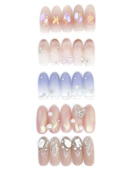 ダブルネイル(Double Nail)/【ワンホンネイル】¥5500