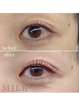 ミルク(MILK)/Lash lift &nbsp;before/after 