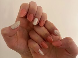 ラメラメとピンク