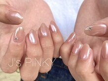 ネイルスペース ジェイズ ピンキー(NAIL SPACE J's PINKY)/ちゅるんと白パールネイル