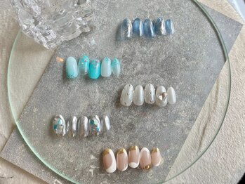 ローブセカンド(L'aube 2nd)の写真/【初回オフ無料/定額デザイン¥6900】毎月変わる定額アートで飽きない！ネイルデザインも季節を楽しんで♪