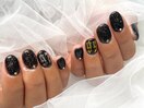 ブラックフラッシュネイル