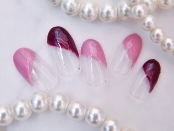 ティアリーネイル コレットマーレ店(Tiary Nail)/斜めフレンチ　8800円