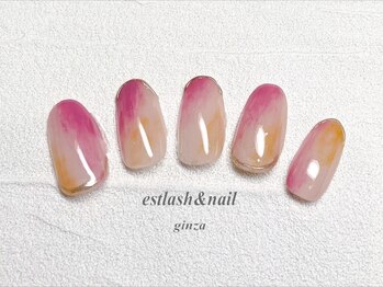 エストラッシュアンドネイル 銀座店(est lash&nail)/花びらネイル