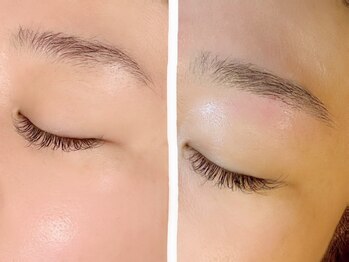 アイラッシュサロン プリムール(EyeLashSalon)の写真/【毎朝眉毛の描き方にお悩みの方】話題の眉毛ワックス×まつげパーマのセットで大人女性の目元が垢抜ける