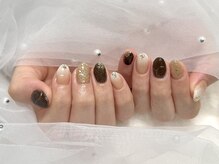 エイト ネイル 渋谷駅前店(eight nail)/ブラウンニュアンスネイル