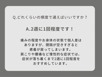 フィジオリハ 久屋大通店/Q&A よくある質問