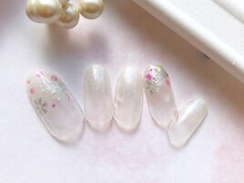 雪の結晶ネイル