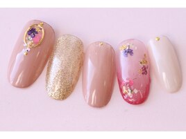 押し花ネイル